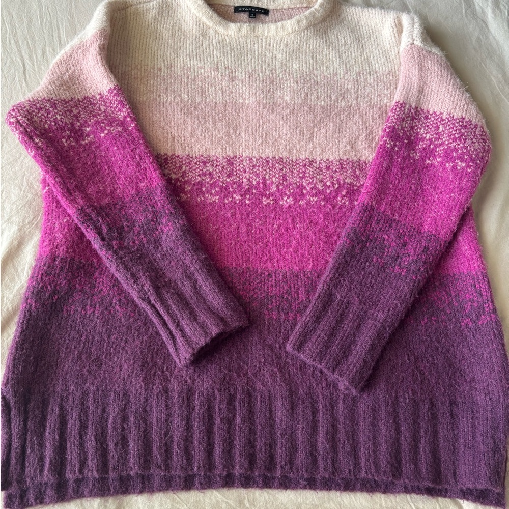 Staccato Pink and Purple Ombre Sweater Women’s Size S